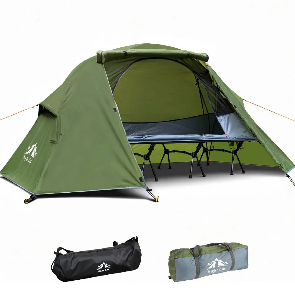 Night Cat Elevated Camping Cot Tent With Waterproof Mesh Shelter