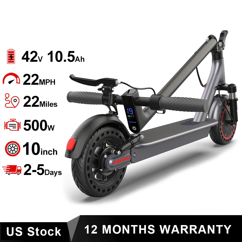 AOVOPRO Electric Scooter 500W Motor Foldable Design And App Control