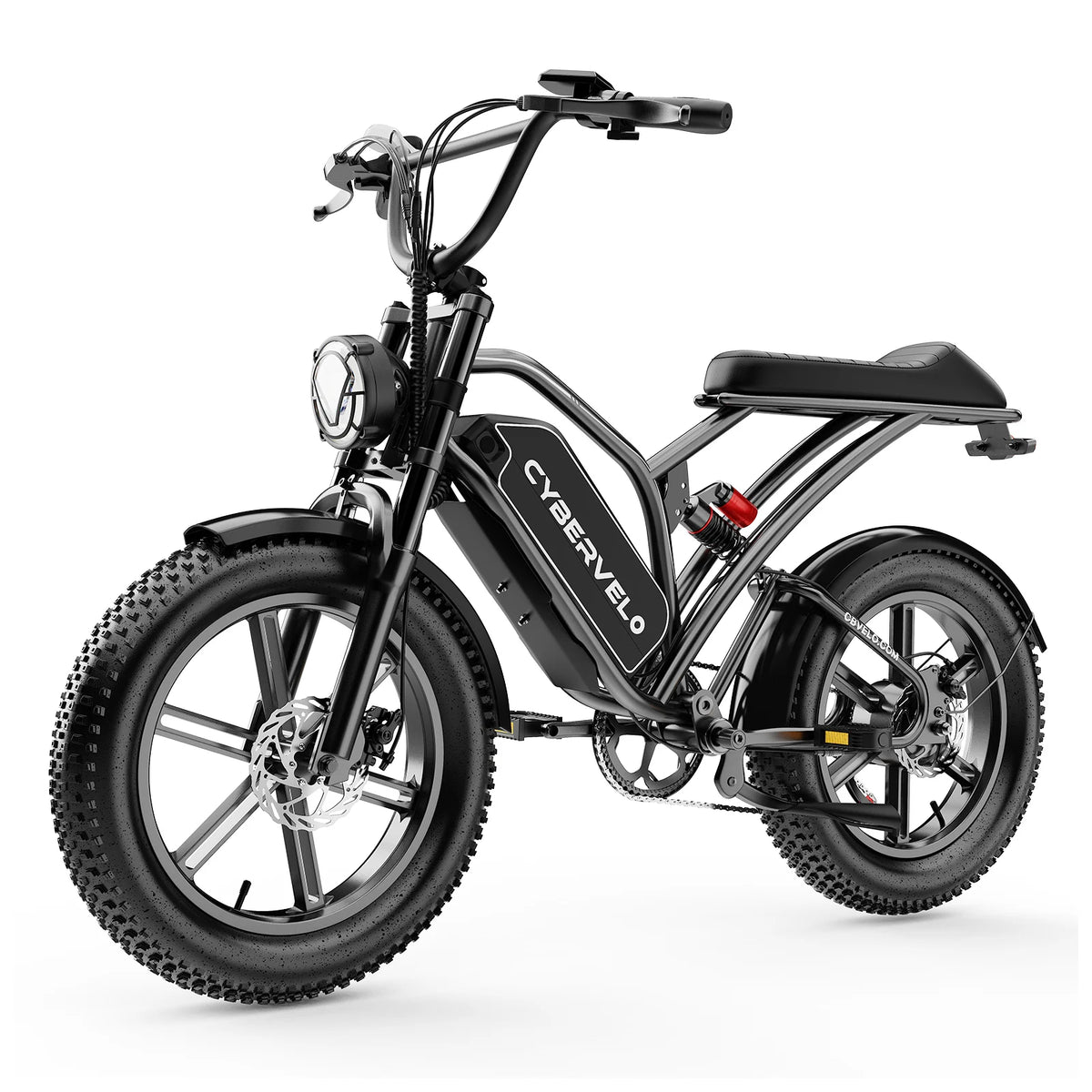 Cybervelo 1000W Fat Tire Electric Bike With Removable Battery