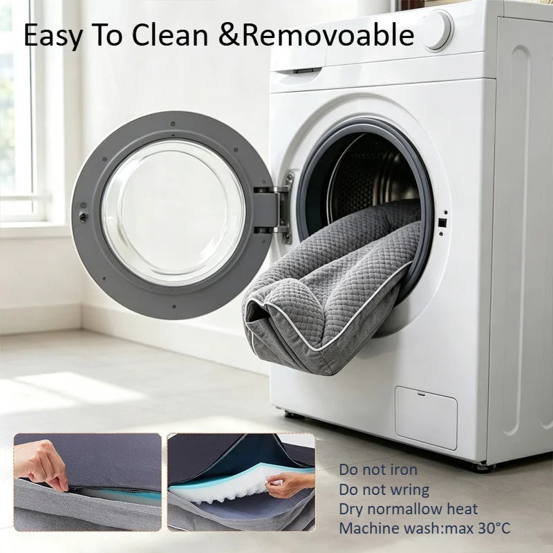 Orthopedic Memory Foam Dog Bed With Waterproof Washable Cover