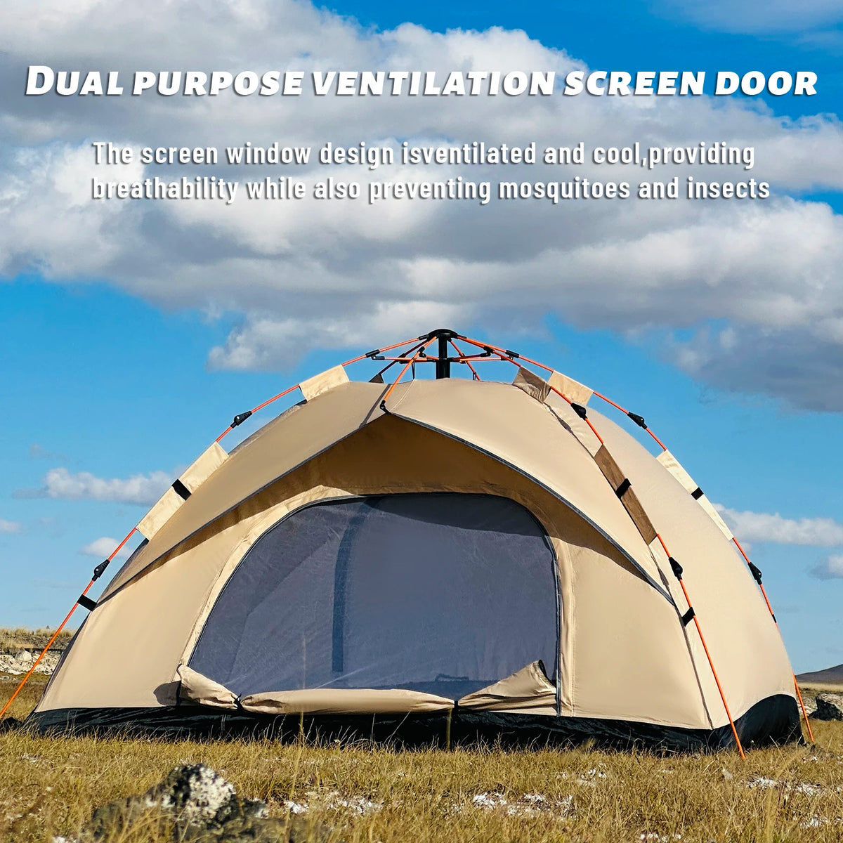 Pakicetus Automatic Pop Up Camping Tent for Hiking and Travel