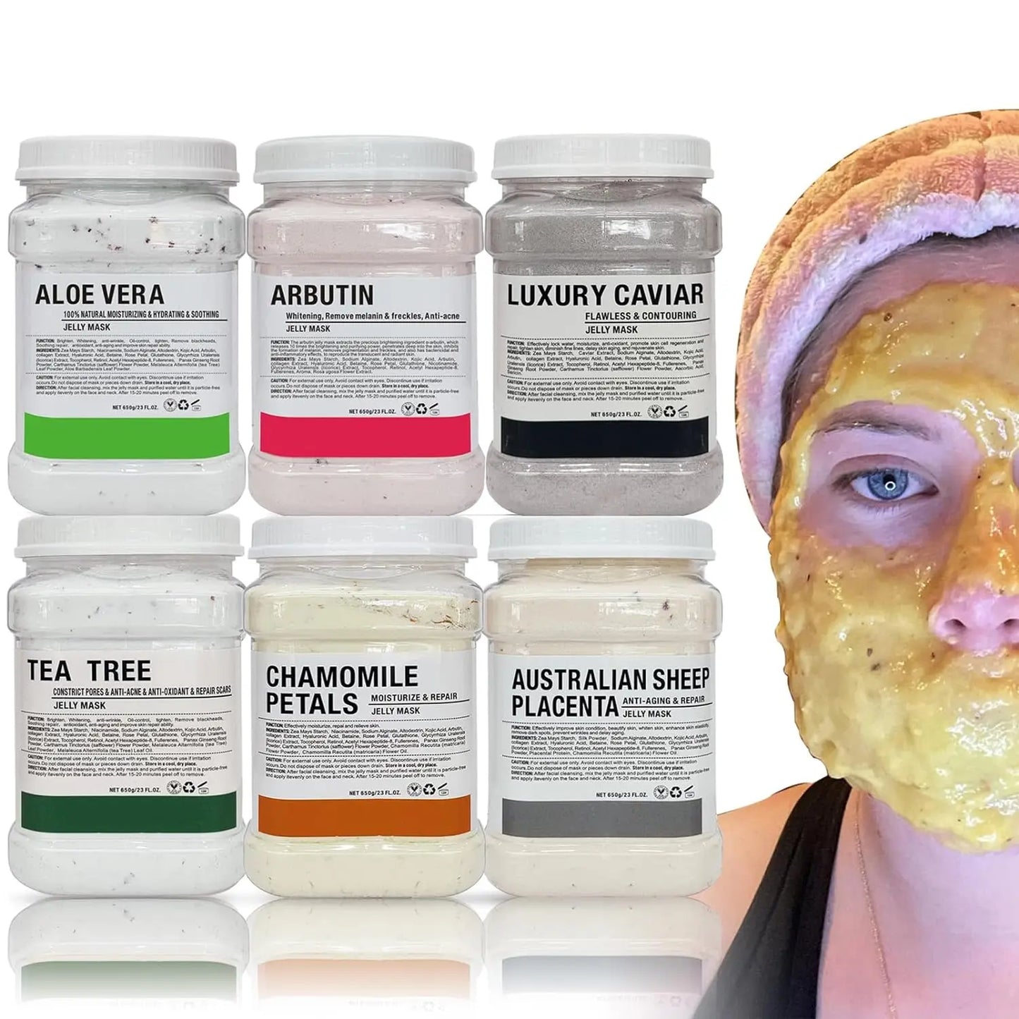 YMEYFAN Jelly Mask Powder 6PCS Professional Salon Facial Care