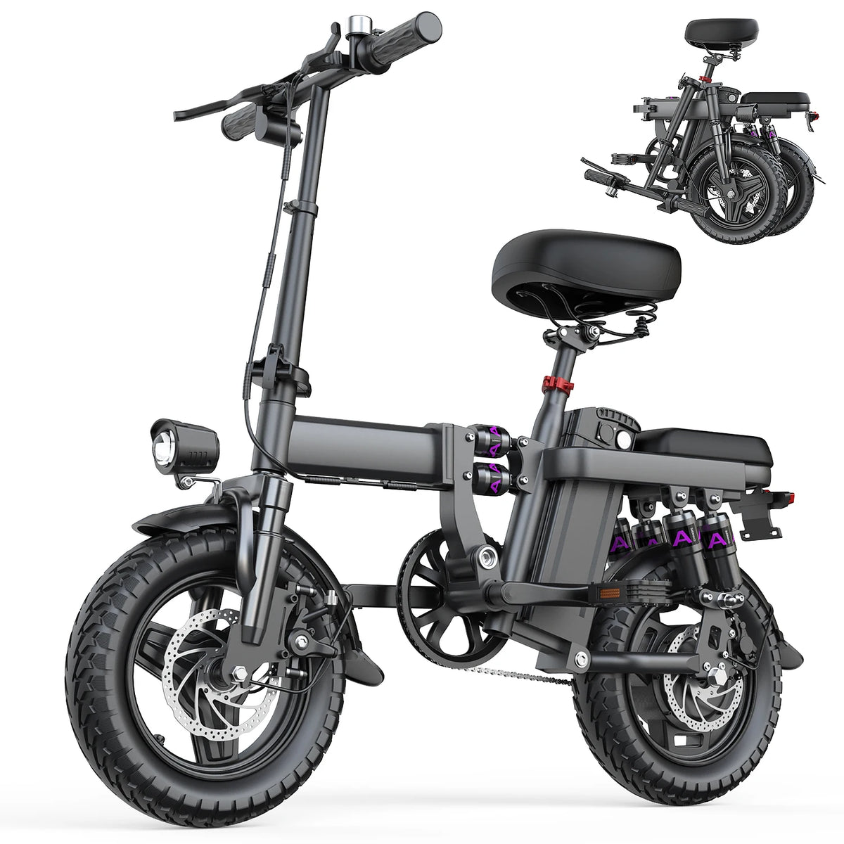 UPlee GE5 Folding Fat Tire Electric Bike For Adults