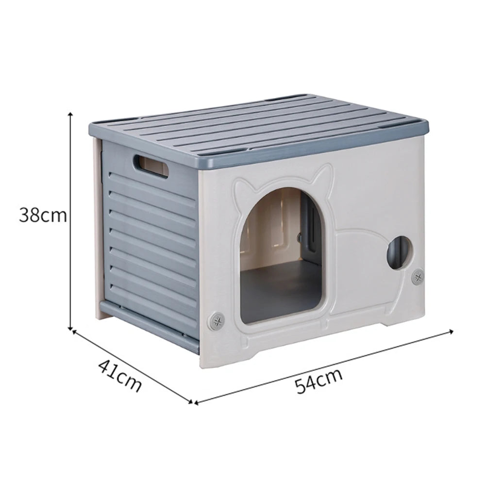 Rainproof Outdoor Cat House For Cozy All Season Pet Comfort