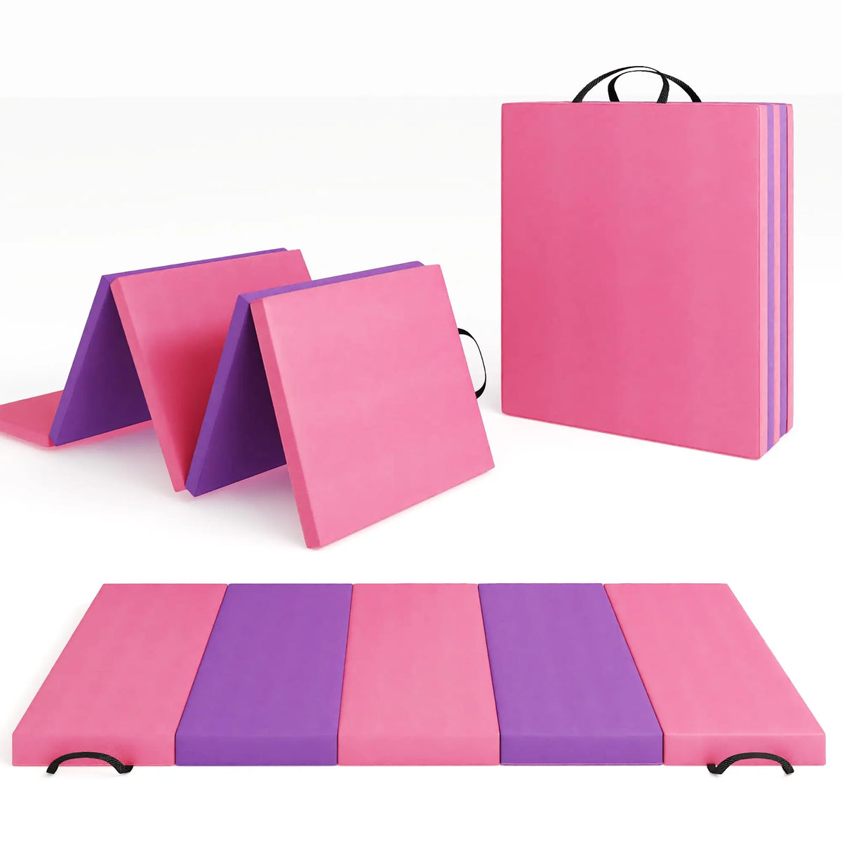 HiMISS Folding Gymnastics Tumbling Mat For Home Fitness And Yoga