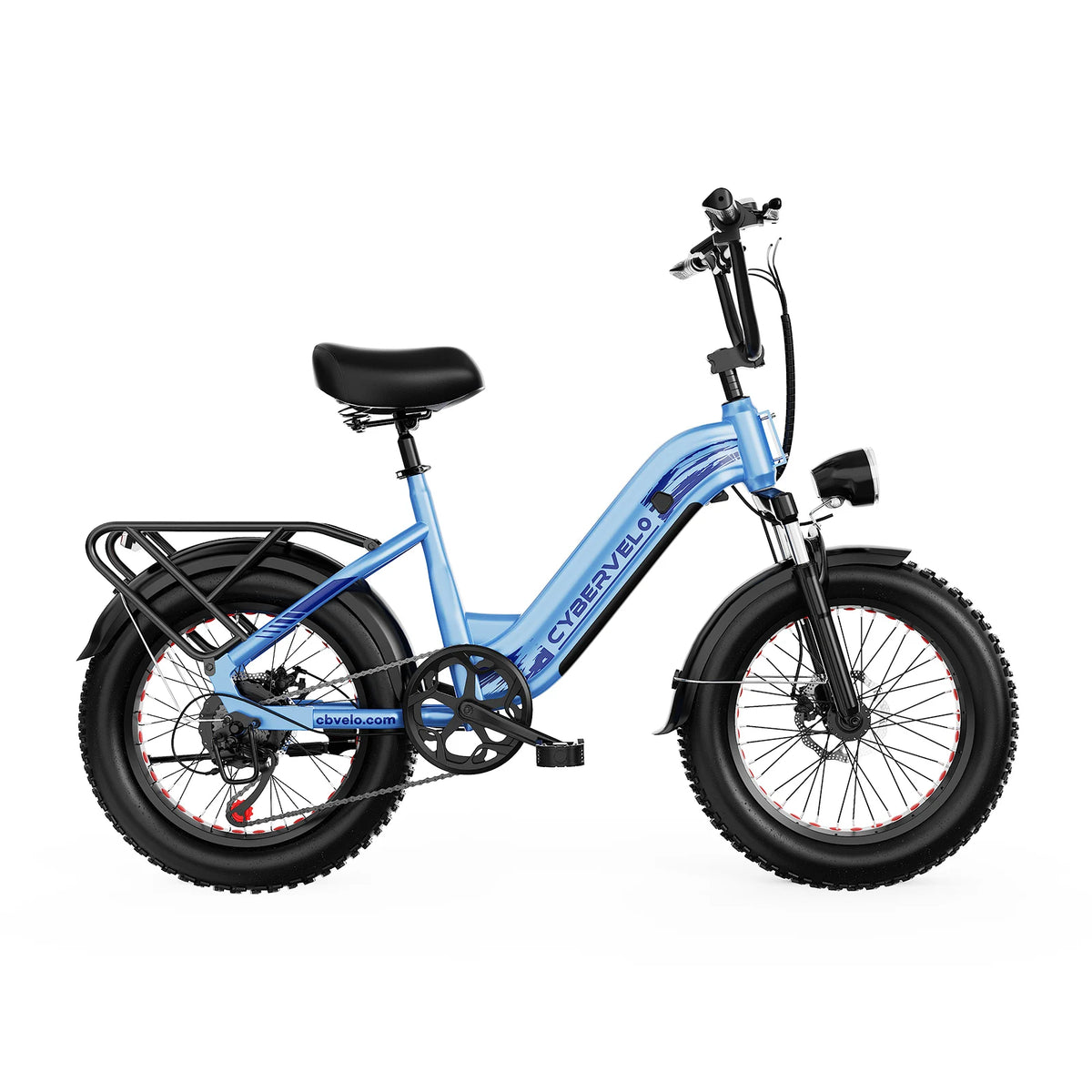 Cybervelo Step Through Commuter Electric Bike With Long Range Battery
