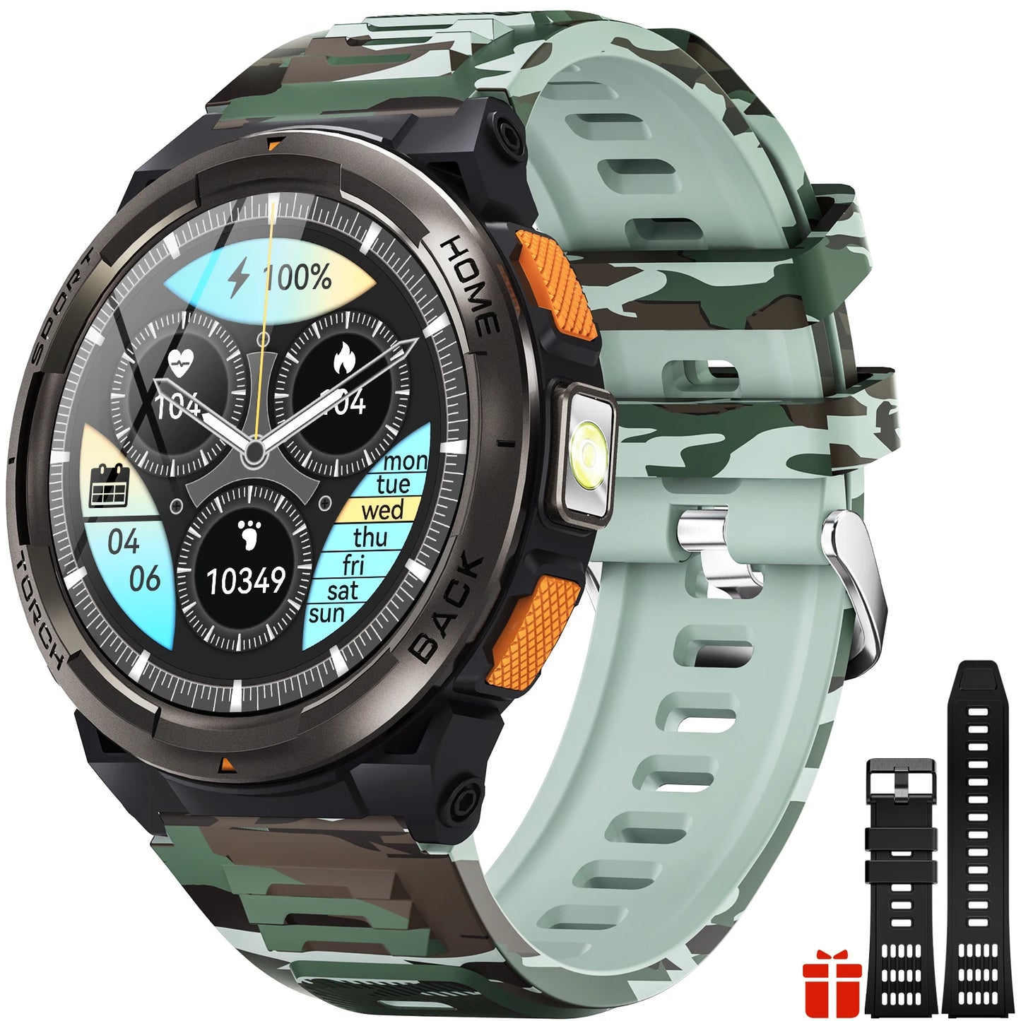 EIGIIS KE5 Smart Watch 3ATM Waterproof With Compass Barometer
