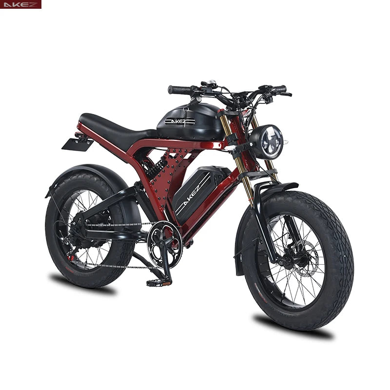 AKEZ King Kong 1500W Fat Tire Electric Bike Dual Suspension