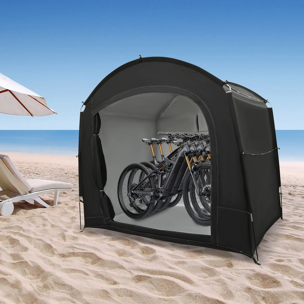Portable Waterproof Bicycle Storage Shed Tent for Outdoor Protection