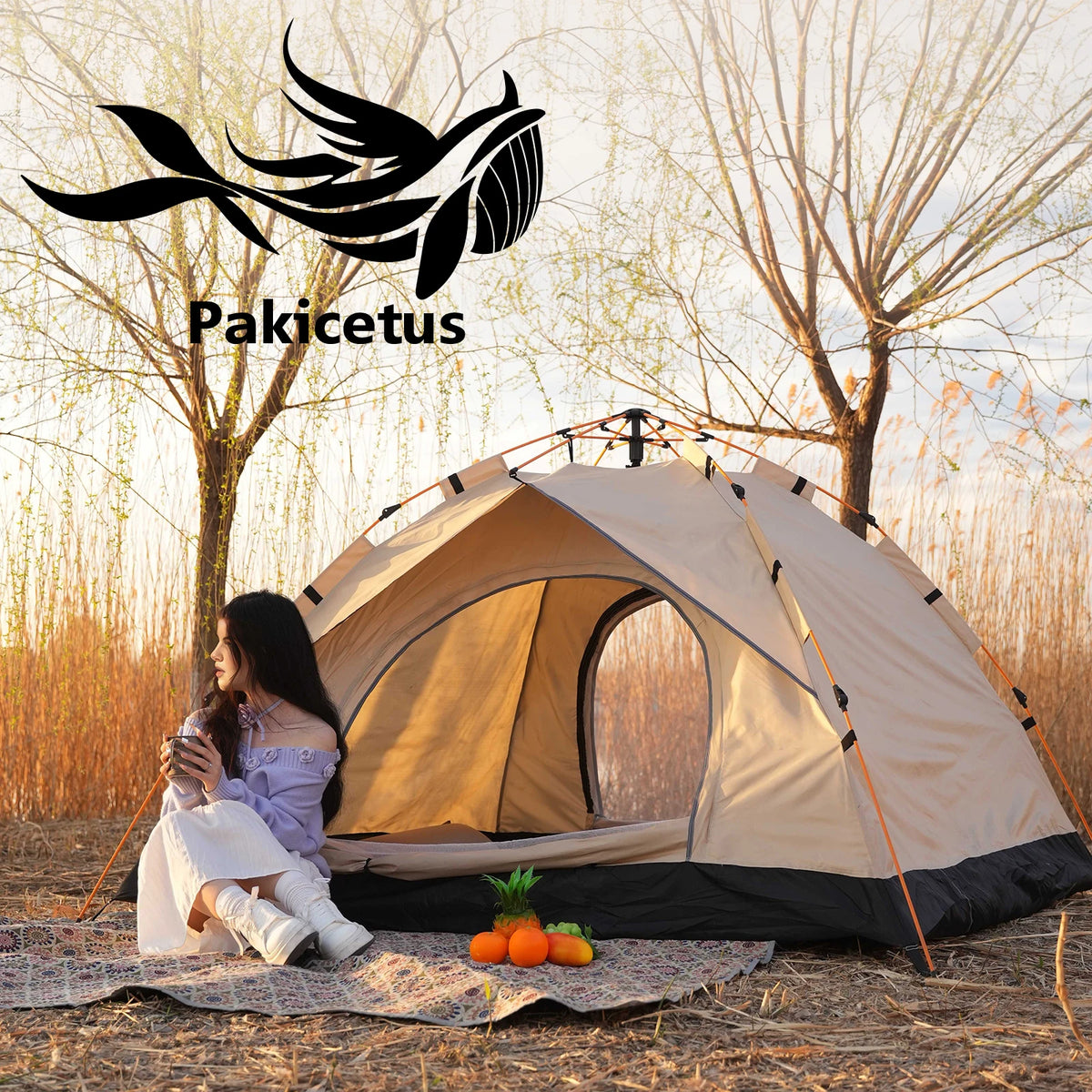 Pakicetus Automatic Pop Up Camping Tent for Hiking and Travel