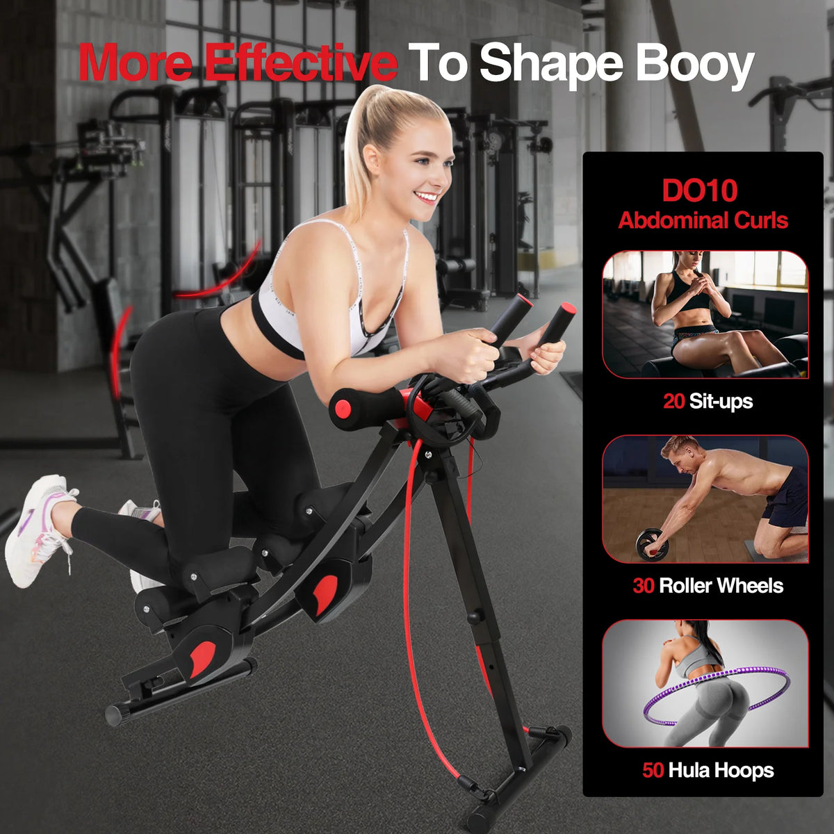 Foldable Adjustable Abdominal Trainer for Effective Core Workouts