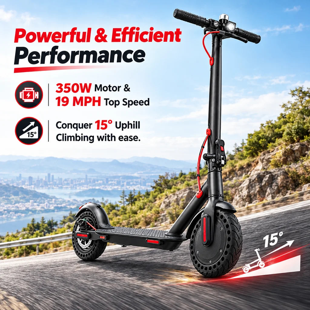 350W Foldable Electric Scooter With App Control And Solid Tires