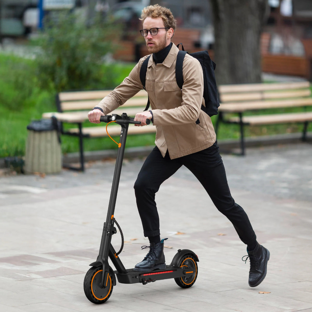 Osboo Electric Folding Scooter With 550W Motor And Dual Brakes