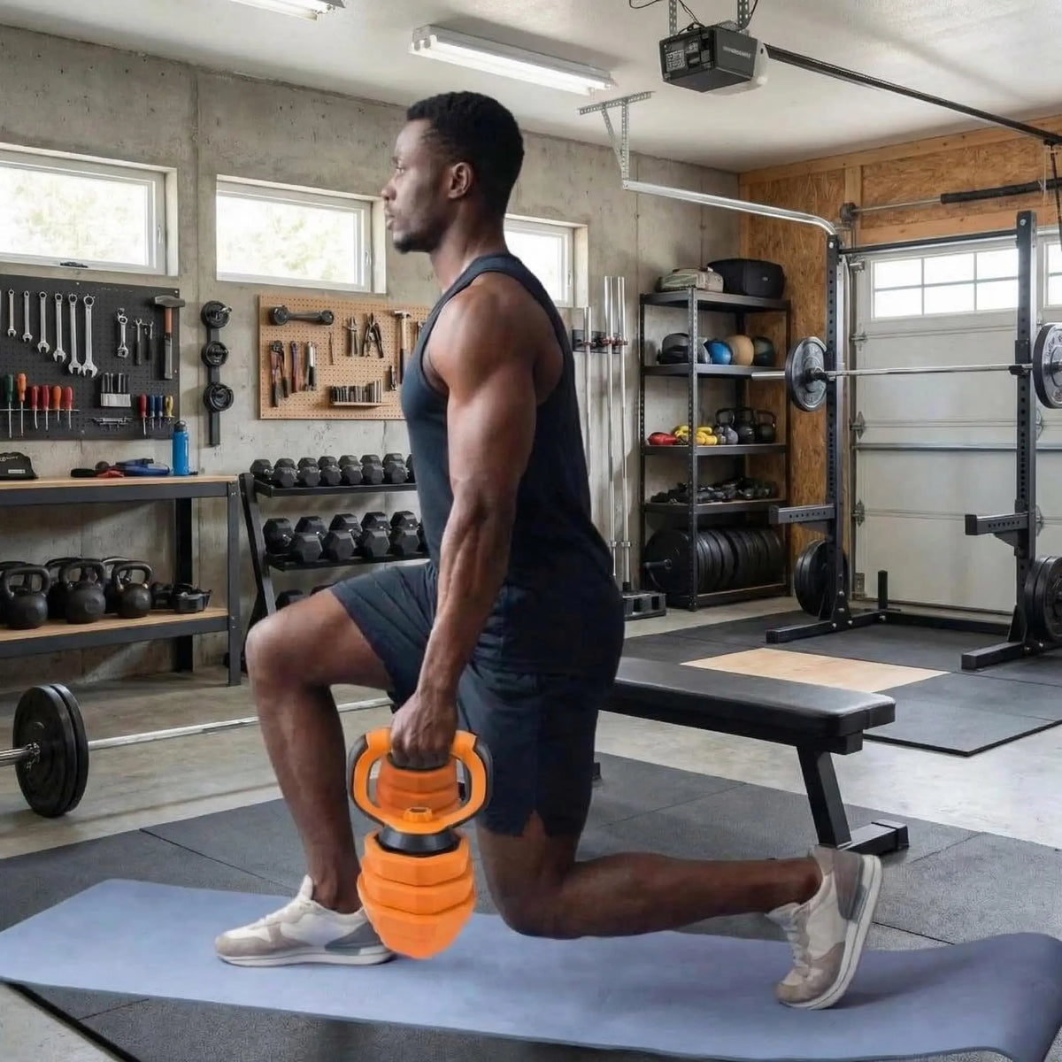 Adjustable Dumbbell Set With Connector For Versatile Home Strength Training