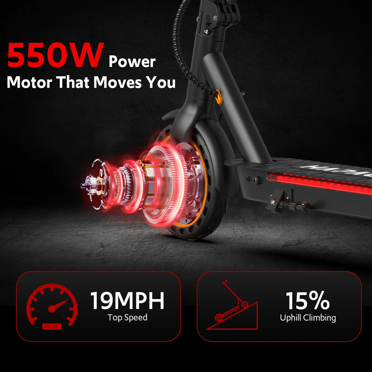 Osboo Folding Electric Scooter 19 MPH 19 Mile Range