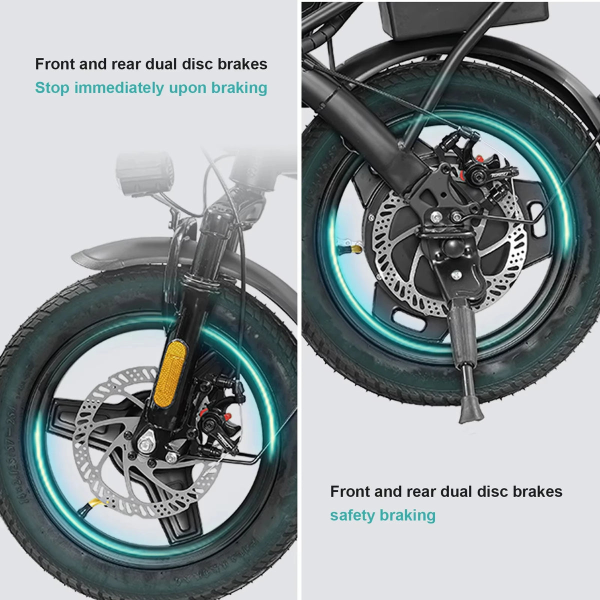Terrosor Folding Electric Bike With 500W Motor And Detachable Battery