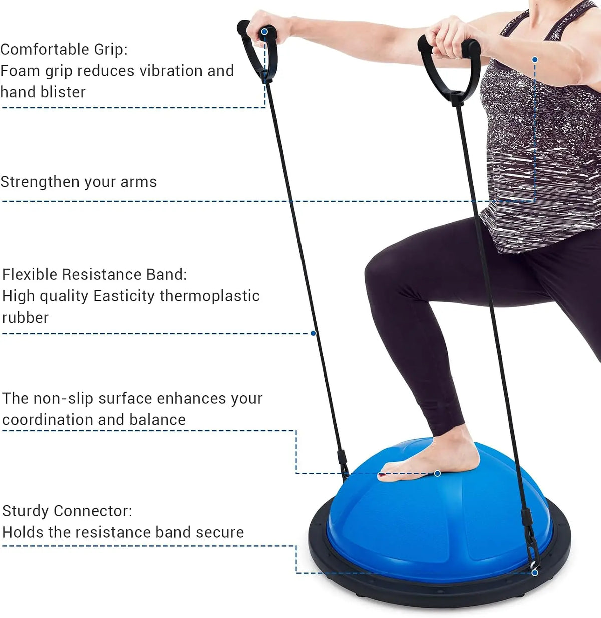 Balance Ball Trainer for Core Strength and Full Body Workouts