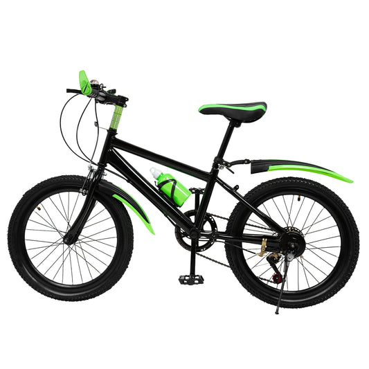 Kids 7 Speed Mountain Bike With Adjustable Seat And Mudguards