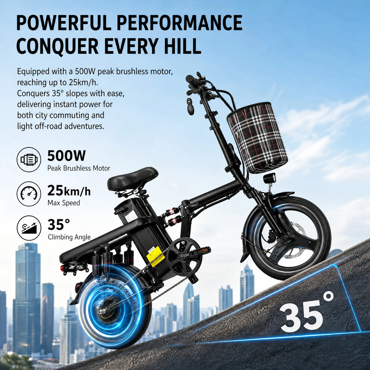 Portable Folding Electric Bike With Lithium Battery And Dual Suspension