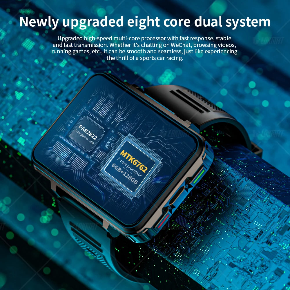 LOKMAT Android Smartwatch Phone With 4G WiFi And Dual Cameras