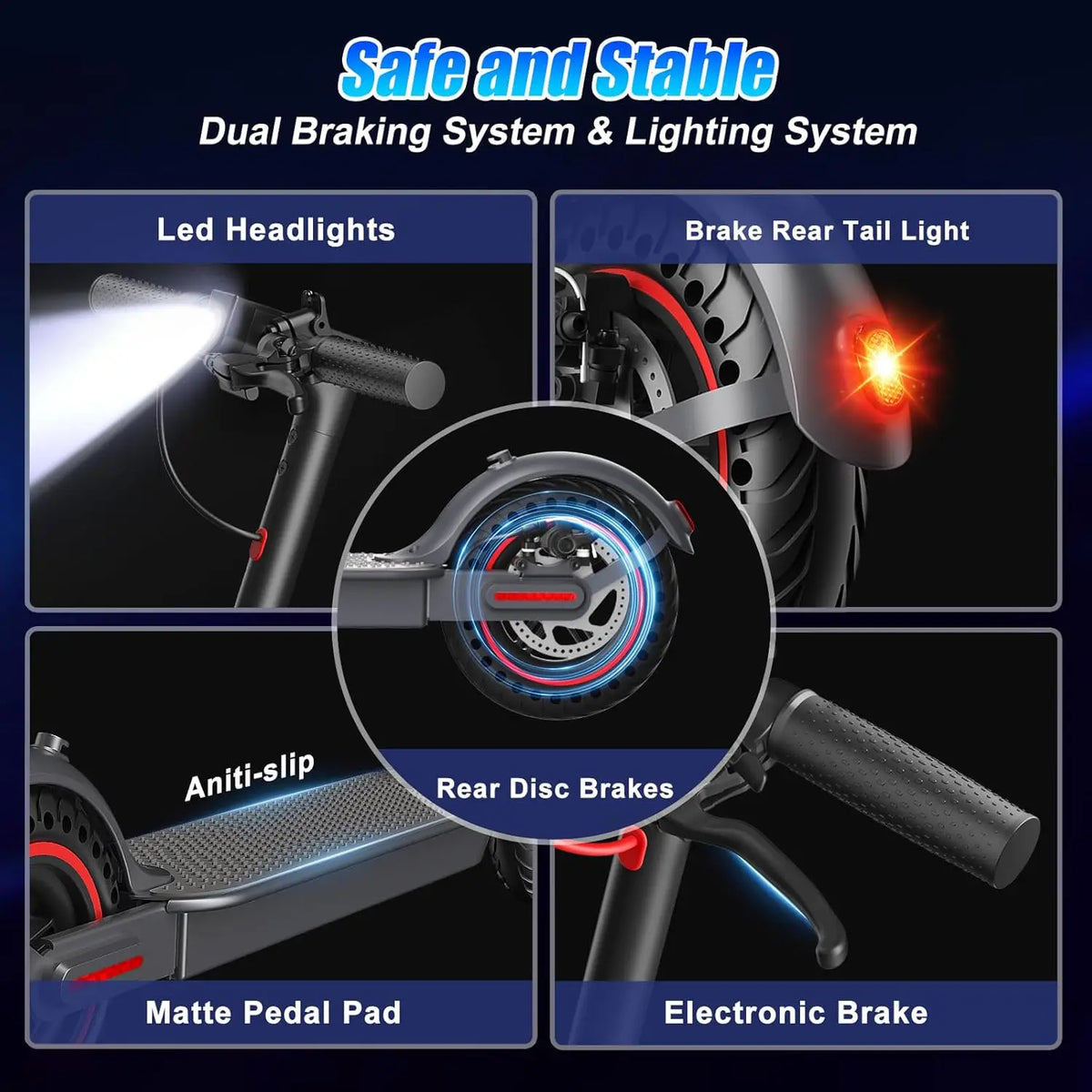 OBX Foldable Electric Scooter for Adults With App Control