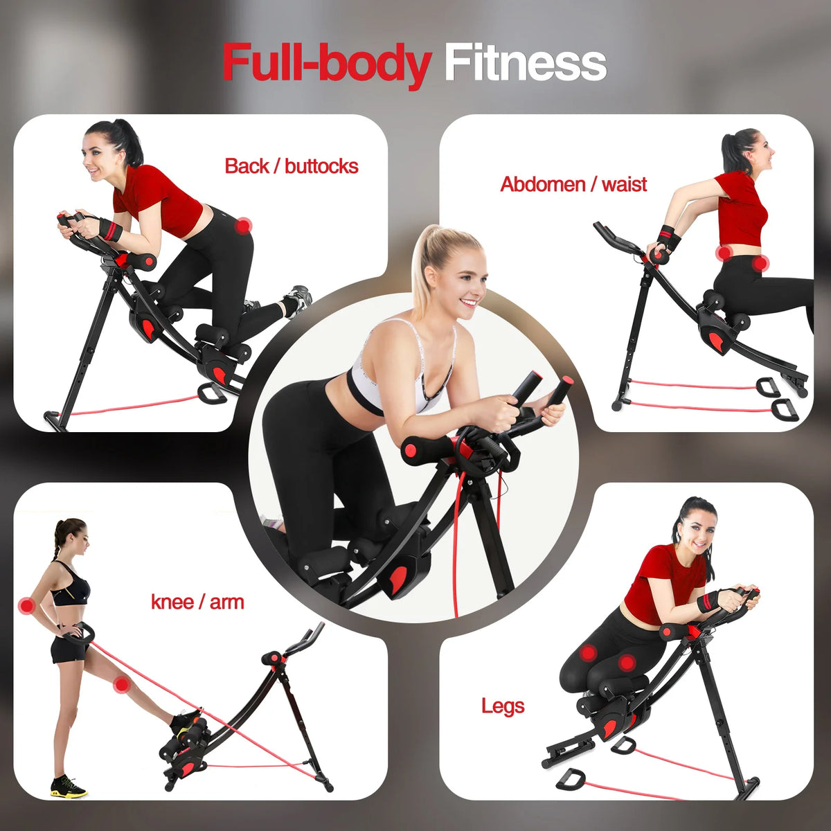 Foldable Adjustable Abdominal Trainer for Effective Core Workouts
