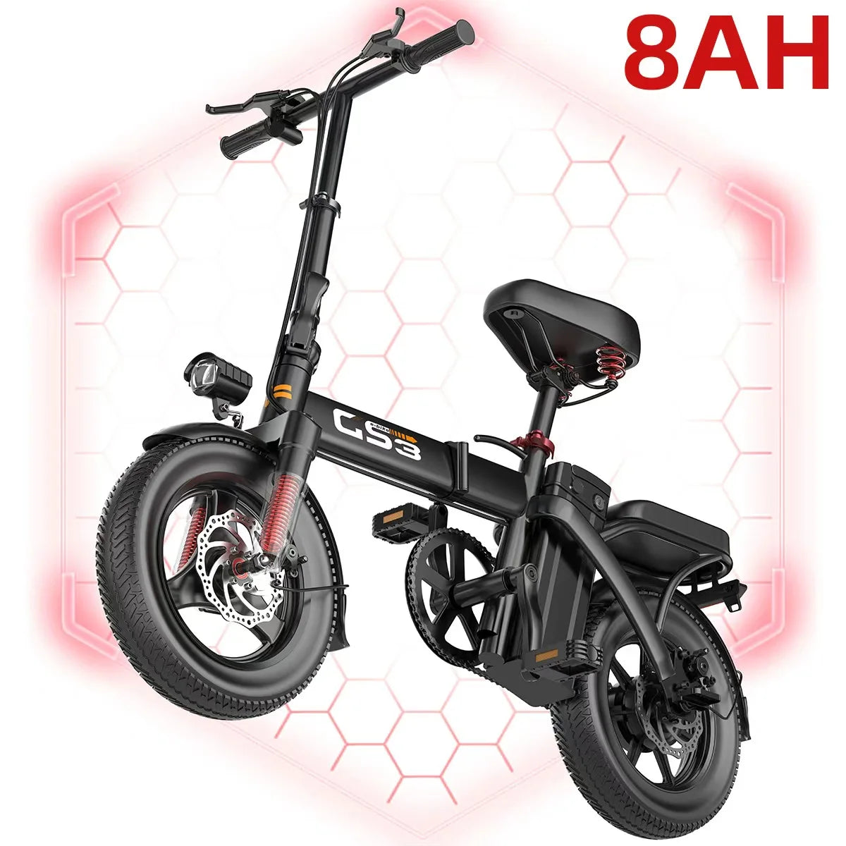 UPlee GS3 Folding Electric Bike With Powerful 500W Motor Power