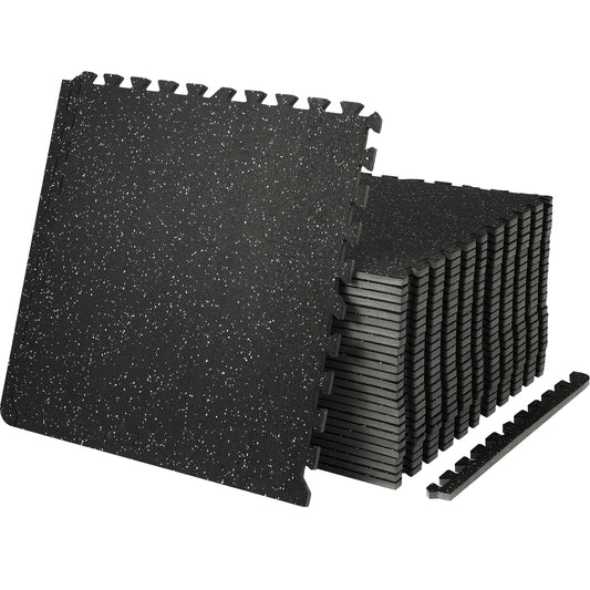 SucceBuy Interlocking Eva Foam With Rubber Gym Exercise Mats