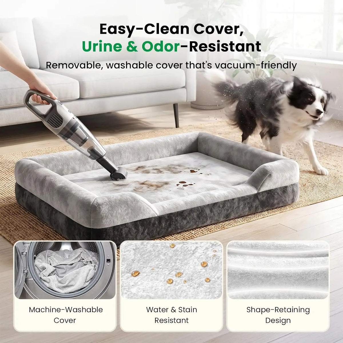 Orthopedic Dog Bed Cooling Gel Memory Foam And Washable Covers