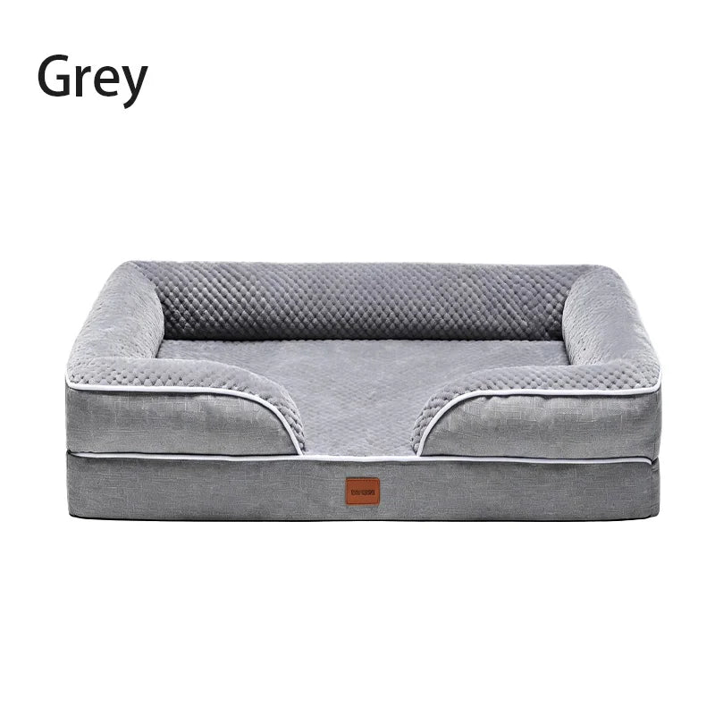 Orthopedic Memory Foam Dog Bed With Waterproof Washable Cover