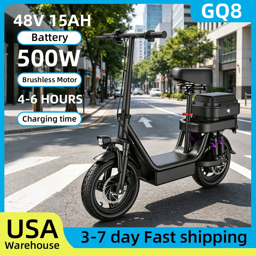 UPlee GQ8 Electric Bike With Fat Tires And Three Riding Modes