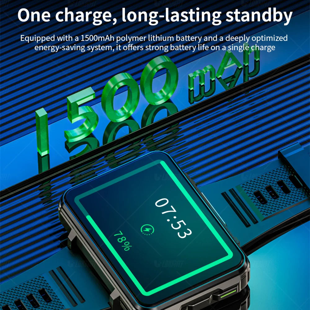 LOKMAT Android Smartwatch Phone With 4G WiFi And Dual Cameras