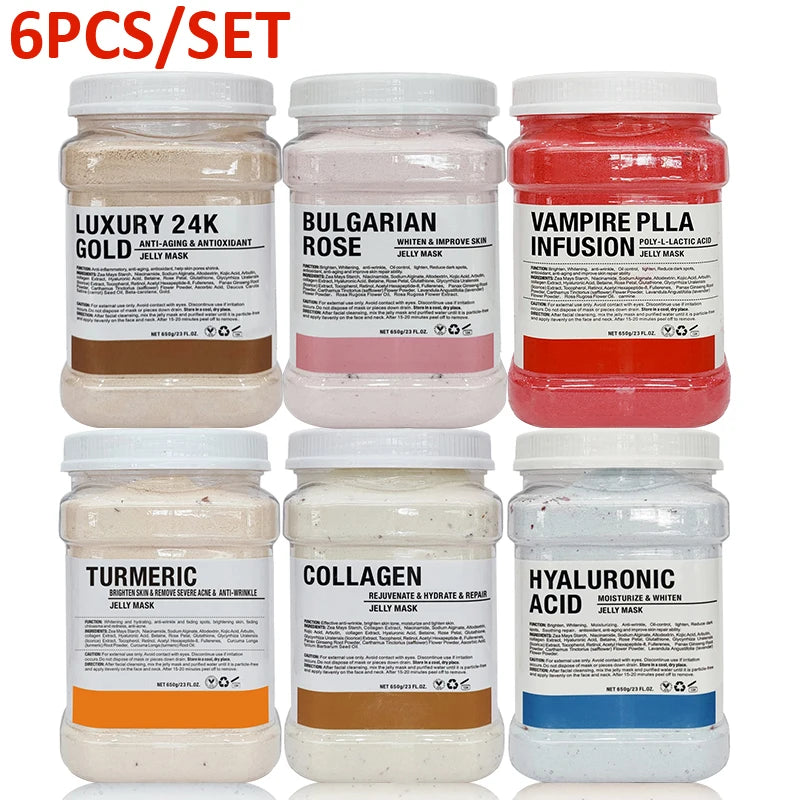 YMEYFAN Jelly Mask Powder 6PCS Professional Salon Facial Care