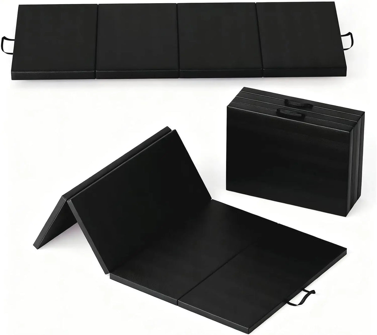 Foldable Exercise Mat With Cushioned Support For Yoga And Training