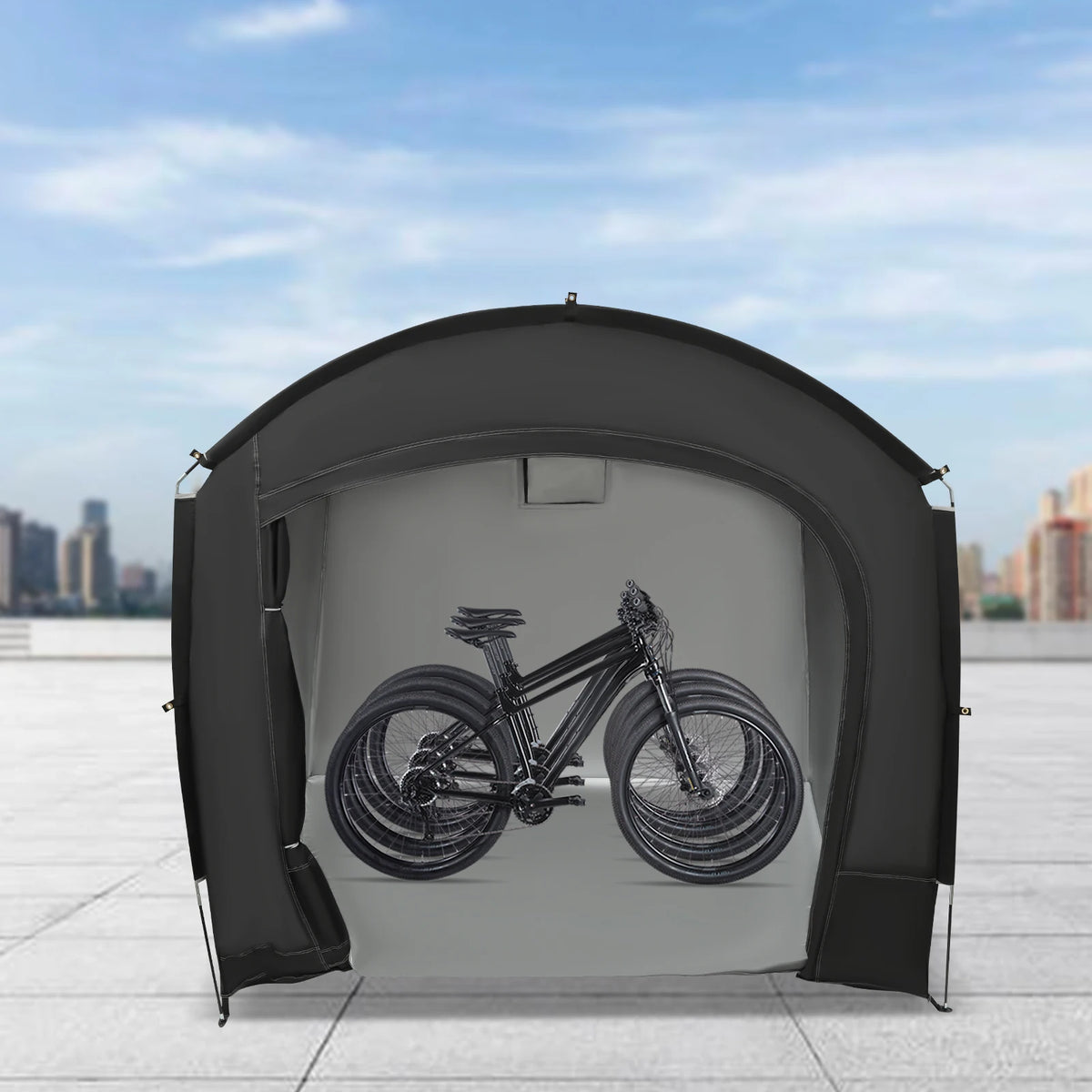 Portable Waterproof Bicycle Storage Shed Tent for Outdoor Protection