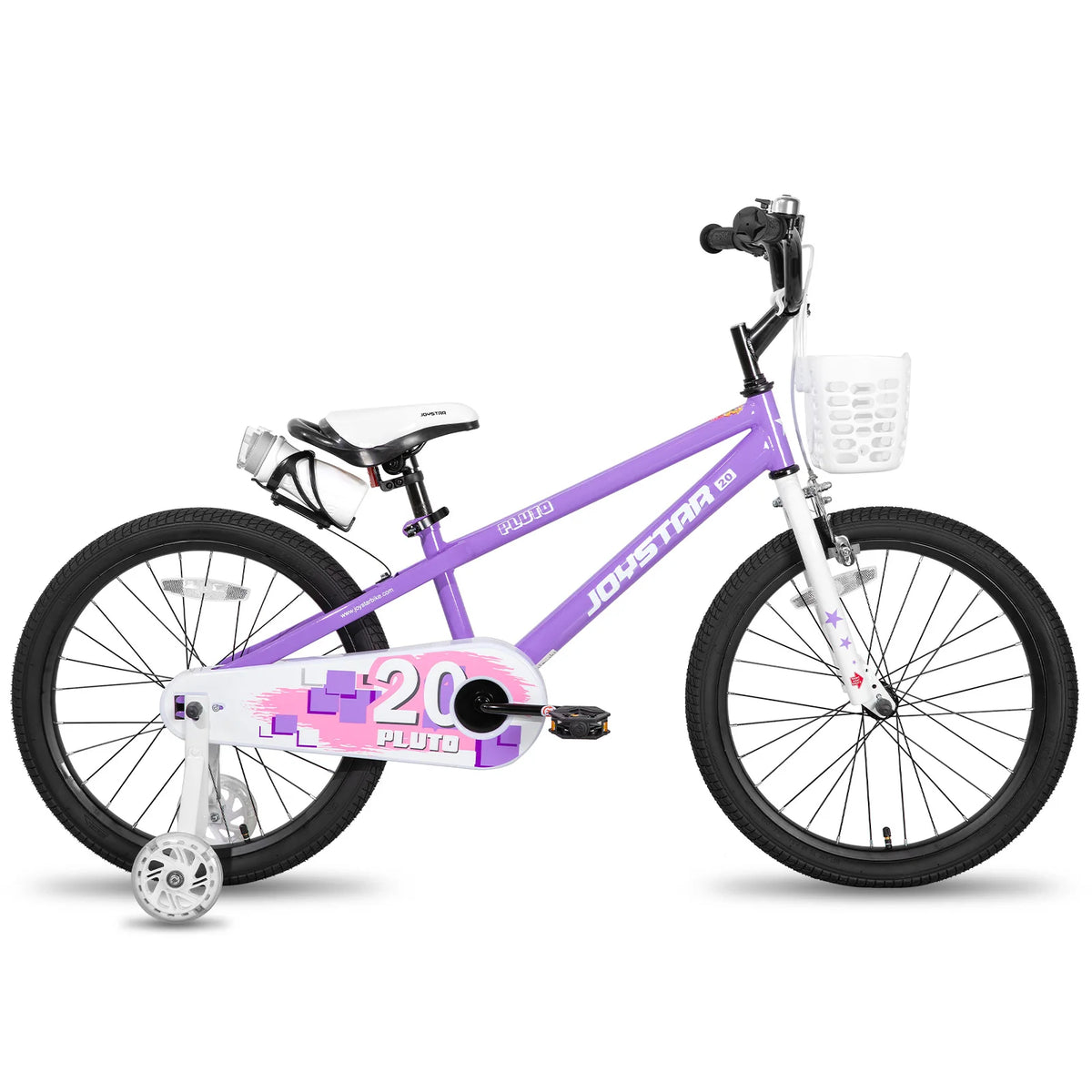 JOYSTAR Children Bicycle With Light Up Training Wheels Drum Brake