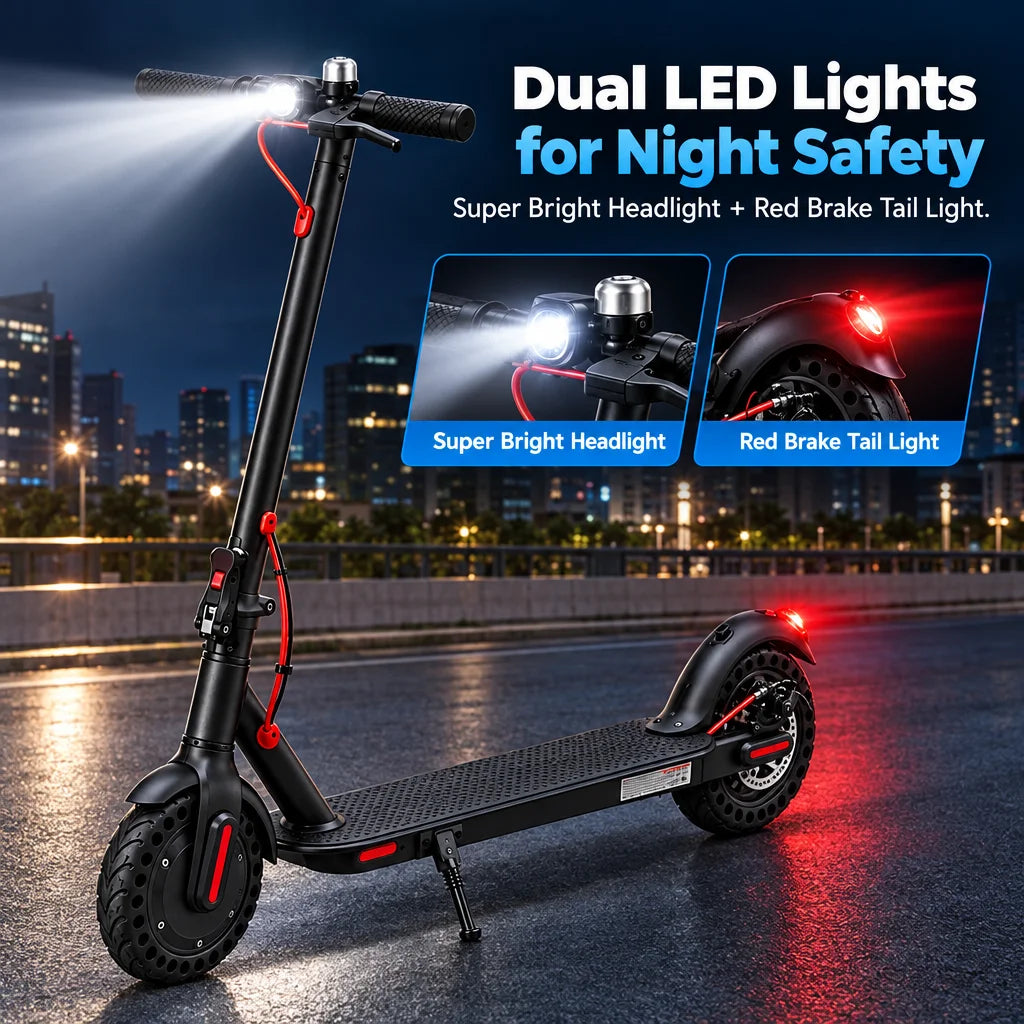 350W Foldable Electric Scooter With App Control And Solid Tires