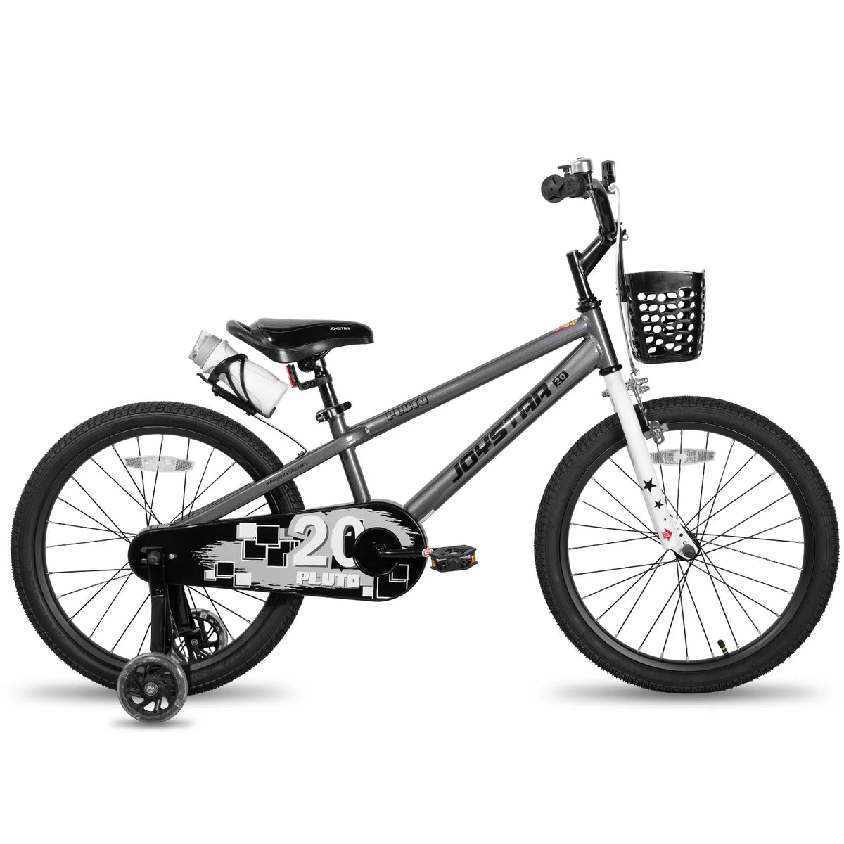 JOYSTAR Children Bicycle With Light Up Training Wheels Drum Brake