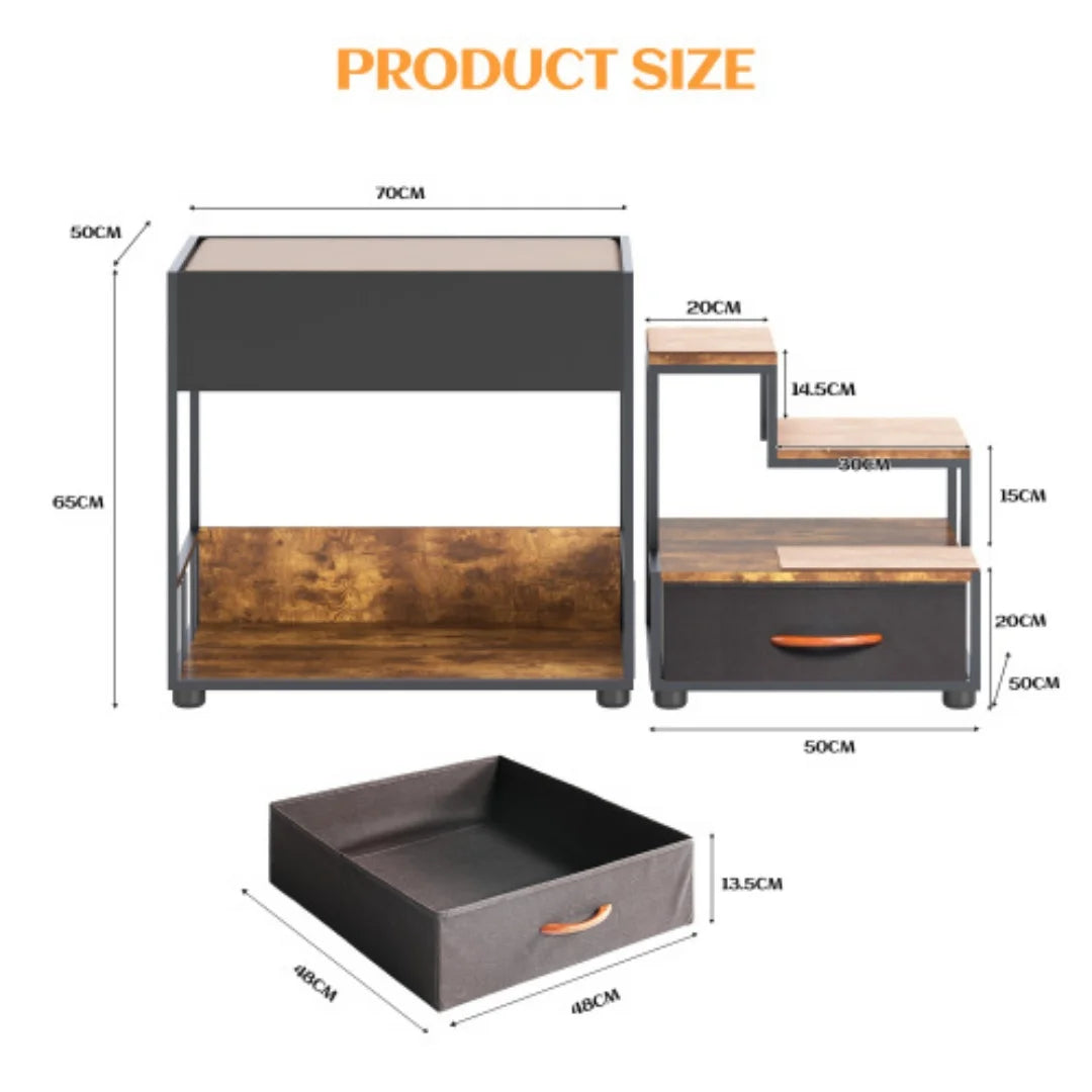 Dog Bunk Bed With Steps Storage And Elevated Window Perch