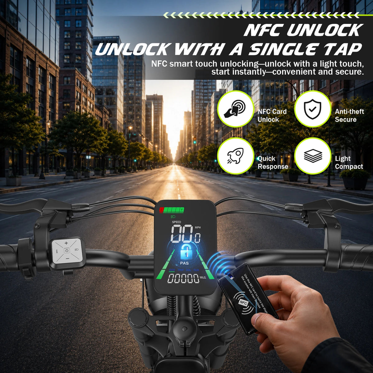ASKGO Adult Electric Fat Tire All Terrain Dirt Bike