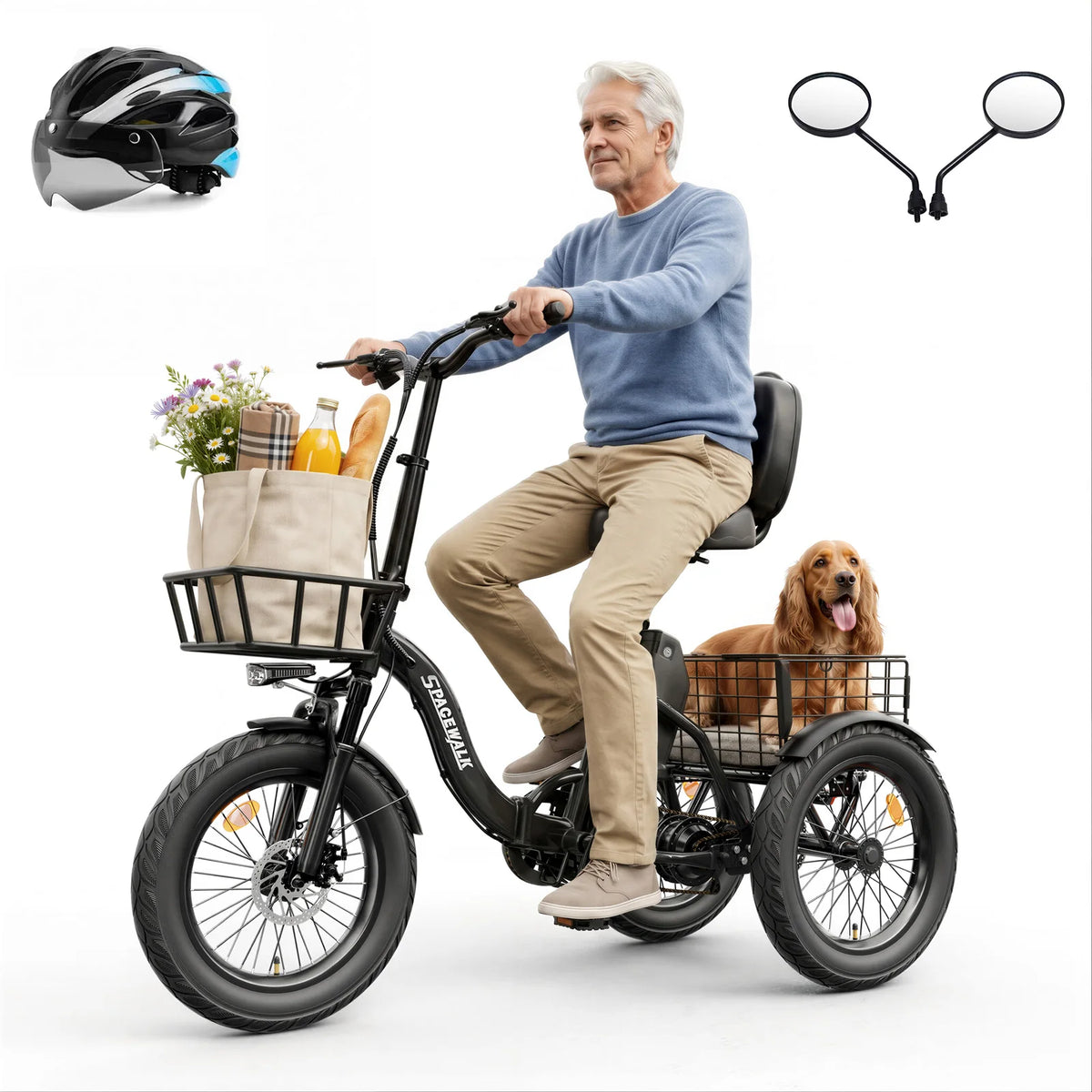 EILLEO SPACEWALK Folding Electric Trike for Adults