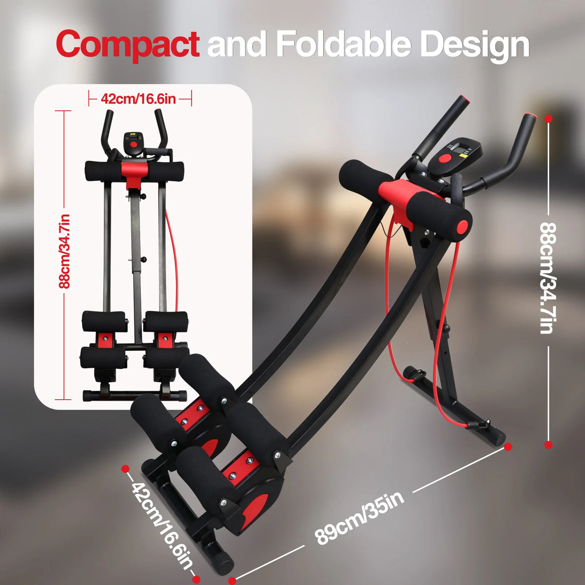 Foldable Adjustable Abdominal Trainer for Effective Core Workouts