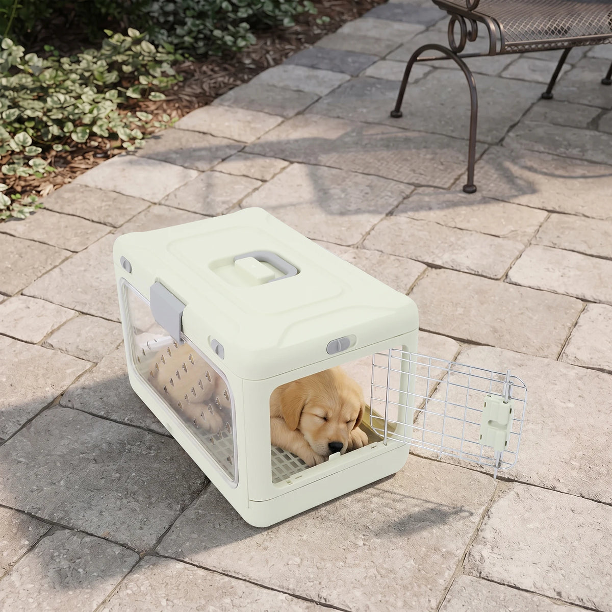 Foldable Pet Carrier Cage for Cats and Small Dogs