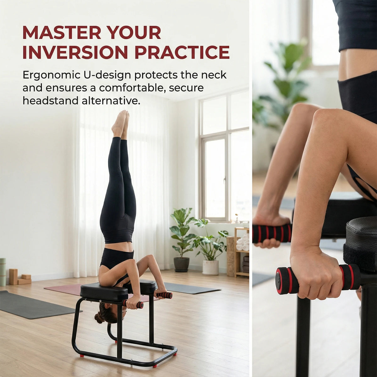 ATUOTIN Yoga Inversion Chair Handstand Trainer Bench for Fitness Training
