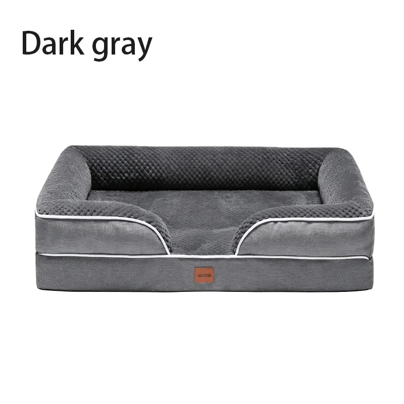 Orthopedic Memory Foam Dog Bed With Waterproof Washable Cover